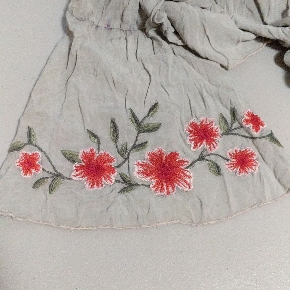 NWT T * Party embroidered bell sleeve rayon blouse USA women's size XL - Picture 7 of 9